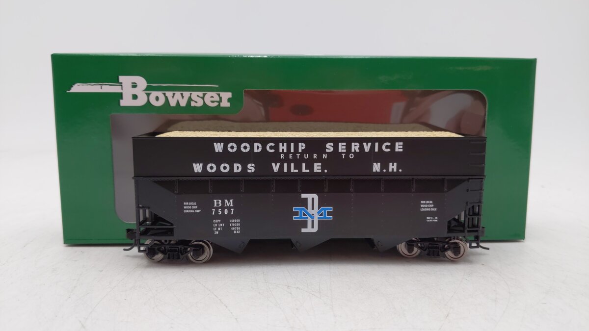Bowser 42577 HO B&M Blt 6-49 70 Ton Woodchip Hopper #7507