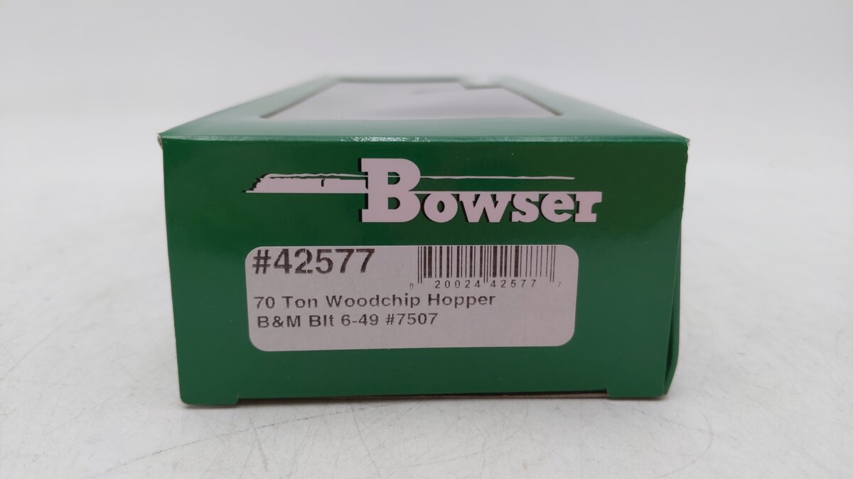 Bowser 42577 HO B&M Blt 6-49 70 Ton Woodchip Hopper #7507