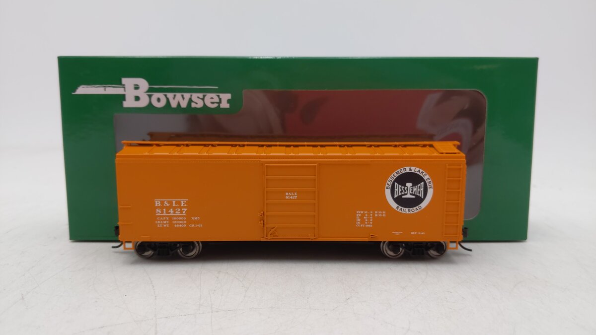 Bowser 42699 HO Bessemer & Lake Erie 40' Boxcar RTR #81427