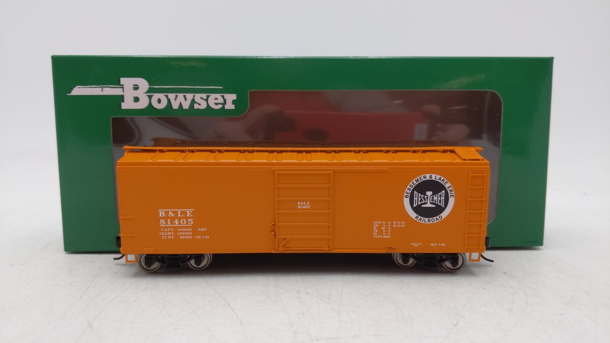 Bowser 42698 HO Bessemer & Lake Erie 40' Boxcars RTR #81405