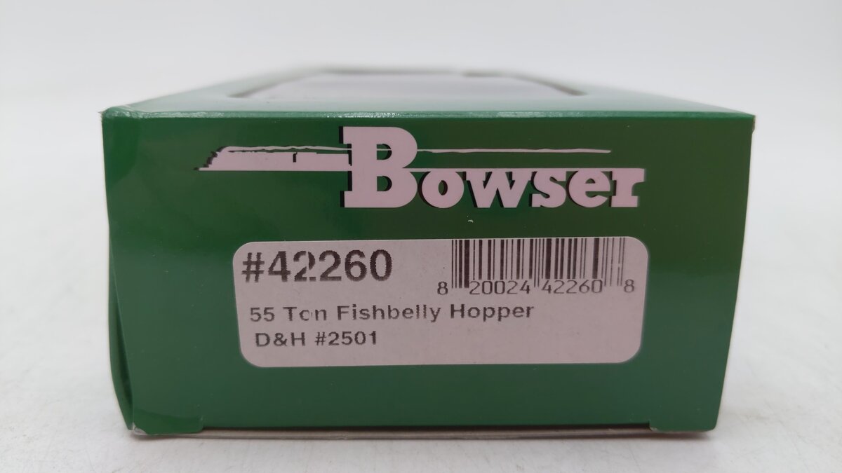 Bowser 42260 HO Delaware and Hudson 55-Ton Fishbelly Hopper #2501