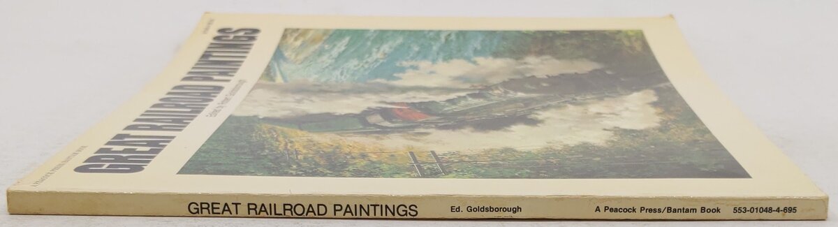 Great Railroad Paintings Paperback Book By Robert Goldsborough VG