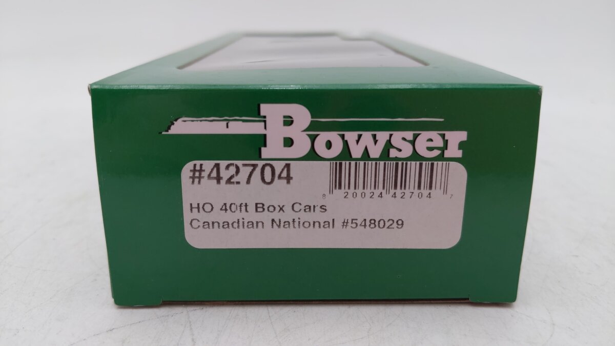 Bowser 42704 HO Canadian National 40' Boxcar RTR #548029