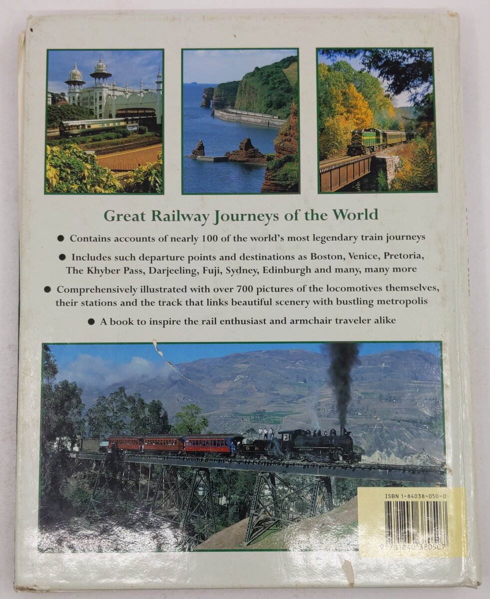 Great Railway Journeys of the World Hardcover Book By Max Wade-Matthews VG