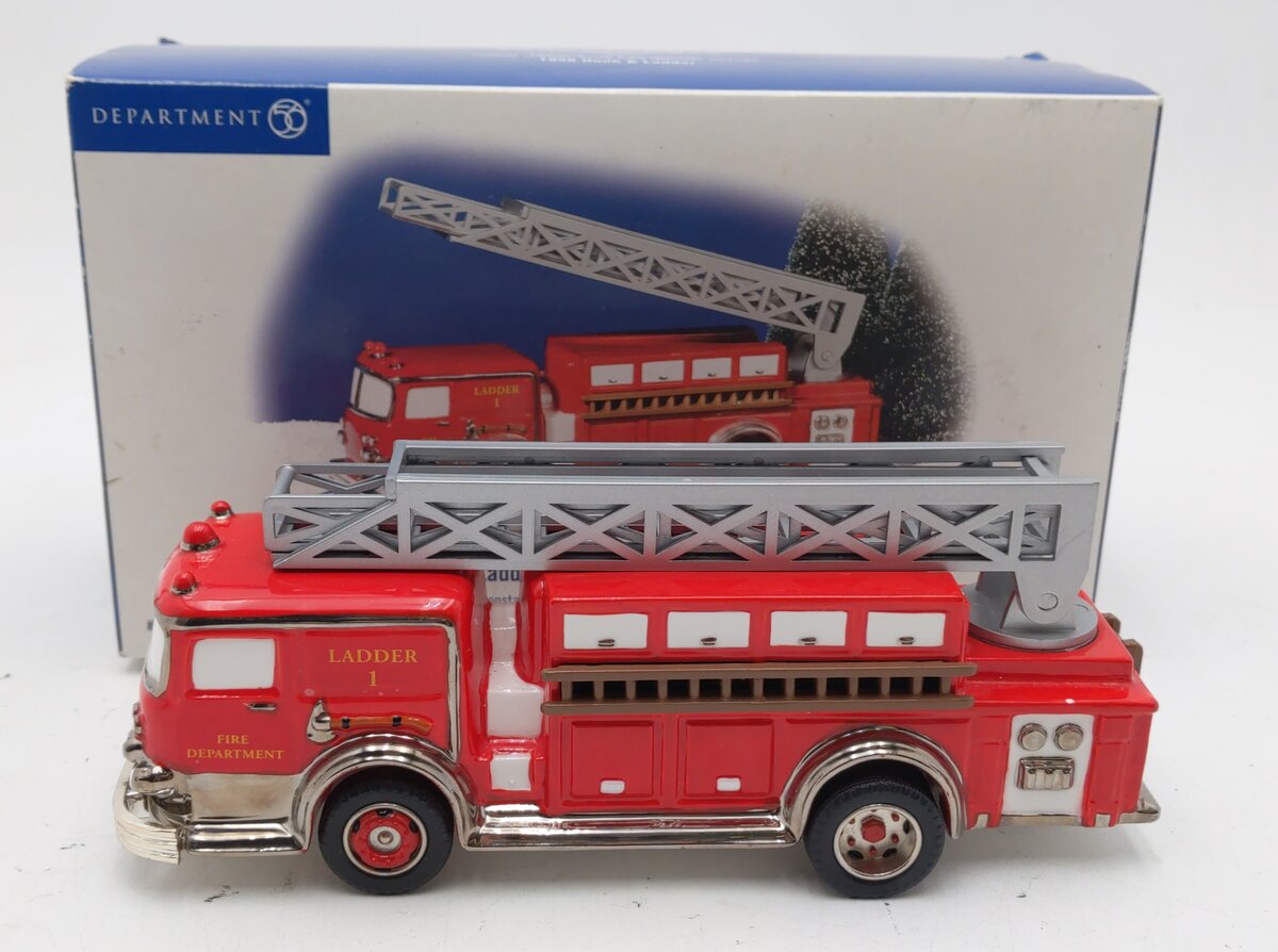 Dept 56 56.55296 Snow Village Classic Cars 1956 Hook & Ladder Fire Truck LN/Box
