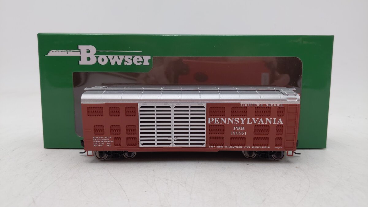 Bowser 42351 HO Pennsylvania 40' K-11 Stock Car Ready-To-Run #130551