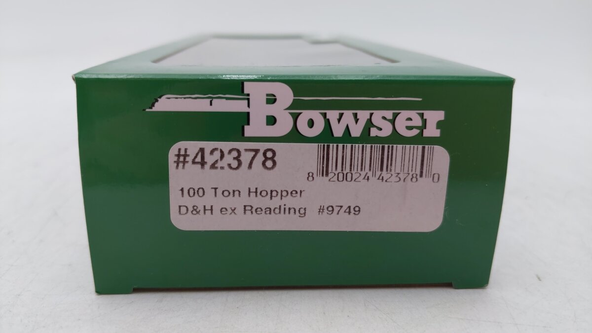 Bowser 42378 HO Delaware & Hudson ex Reading 100-Ton 3-Bay Open Hopper #9749