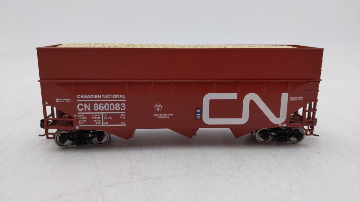Bowser 42587 HO CNl 70-Ton Offset-Side Wood Chip Hopper RTR #860083