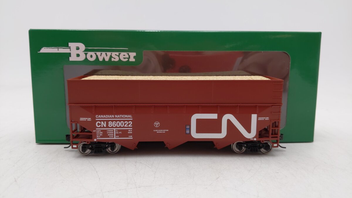 Bowser 42585 Ho Canadian National Woodchip Hopper RTR #860022