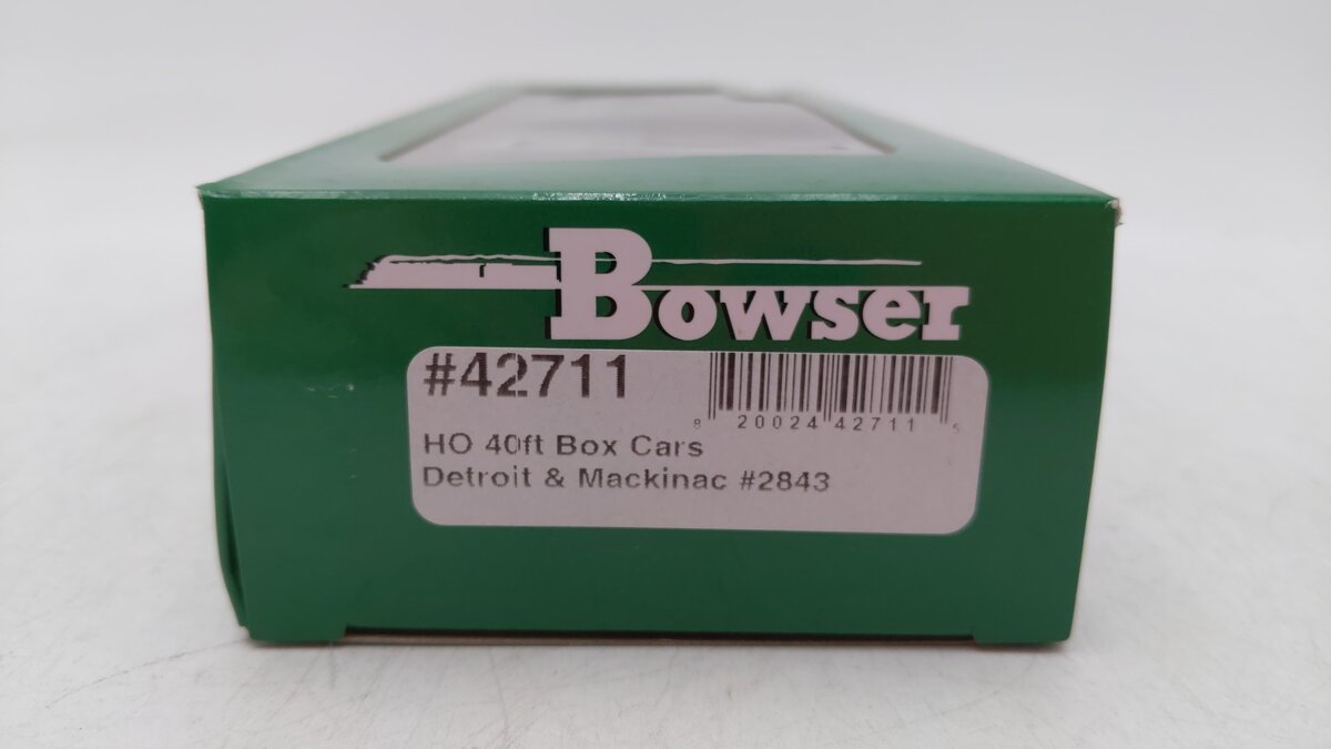 Bowser 42711 HO Detroit & Makinac 40' Boxcars RTR #2843