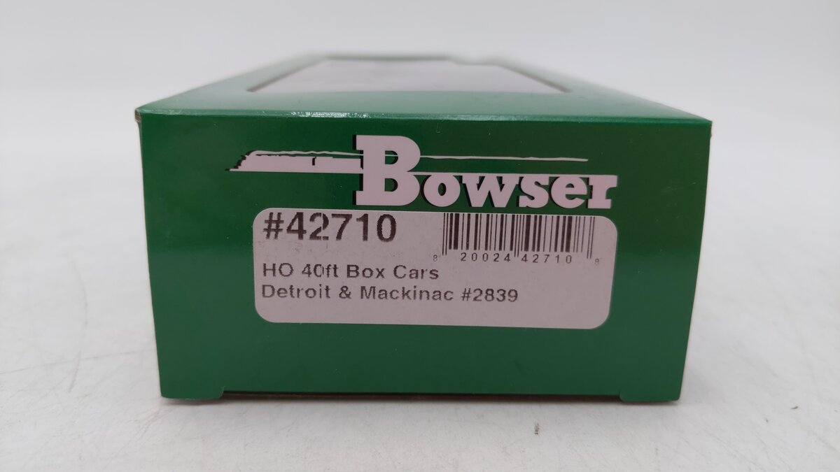 Bowser 42710 HO Detroit & Mackinac 40' Boxcar RTR #2839