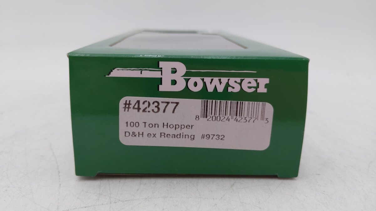 Bowser 42377 HO Delaware & Hudson ex Reading 100-Ton 3-Bay Open Hopper #9732