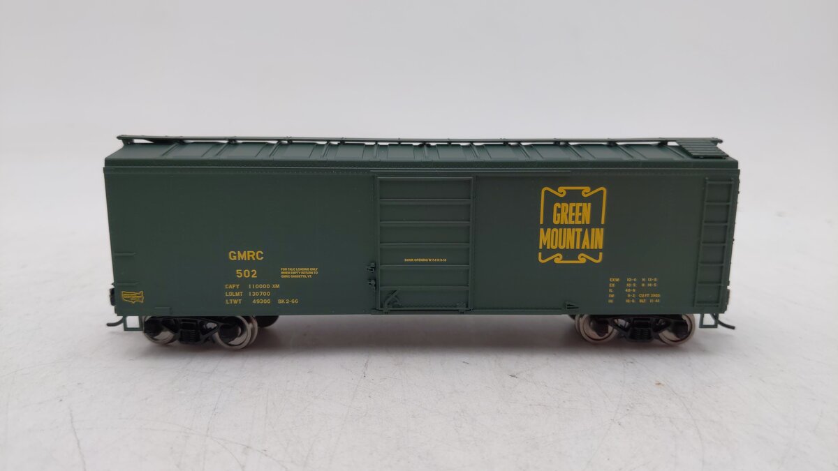 Bowser 42718 HO Green Mountain Railroad 40' Boxcar RTR #502