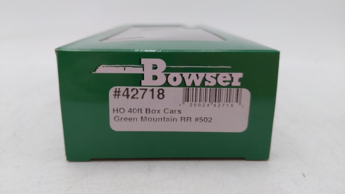 Bowser 42718 HO Green Mountain Railroad 40' Boxcar RTR #502
