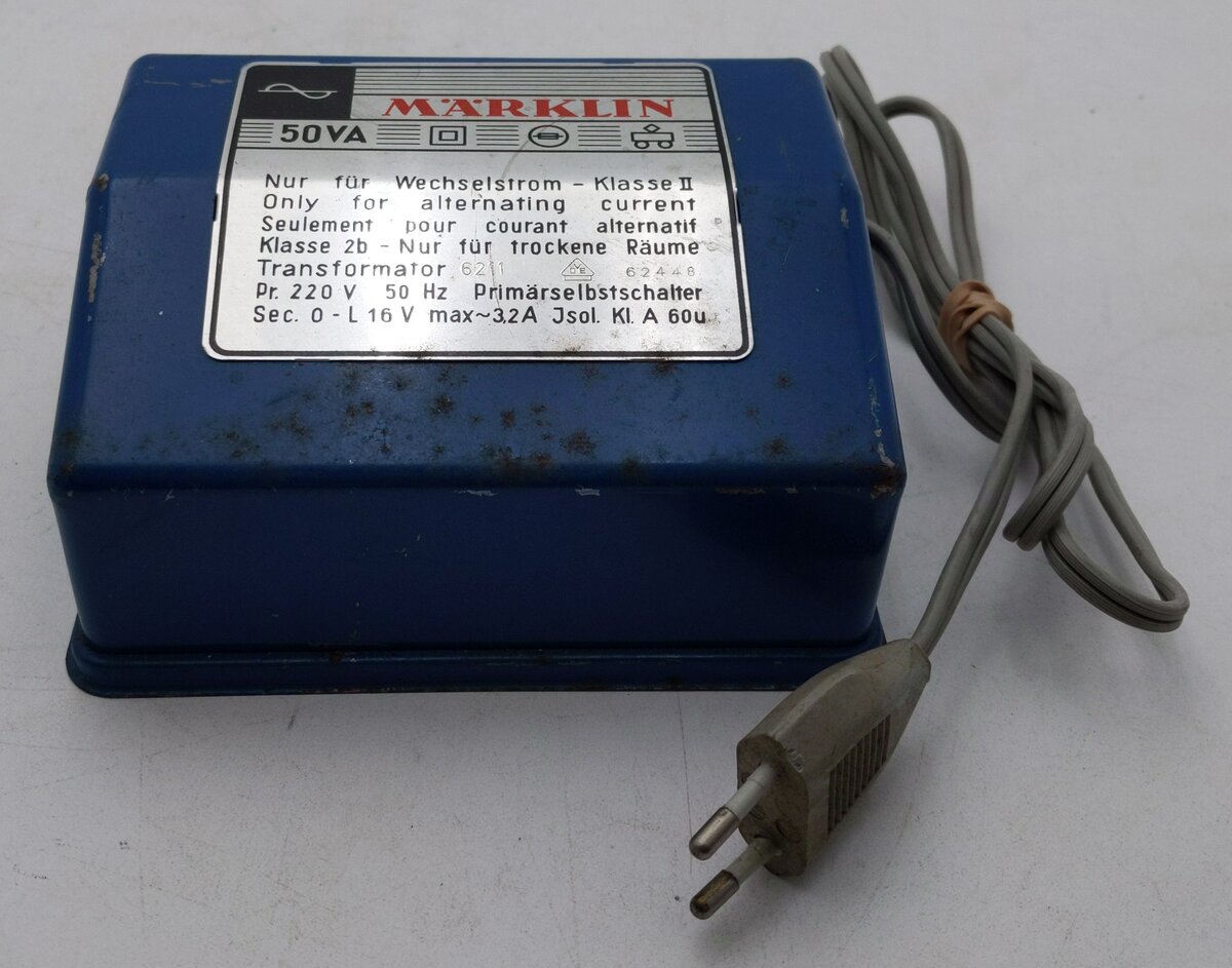Marklin 6211 HO Transformer 220v VG