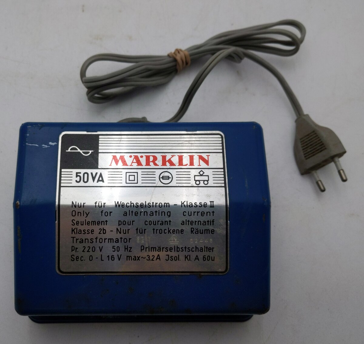 Marklin 6211 HO Transformer 220v VG