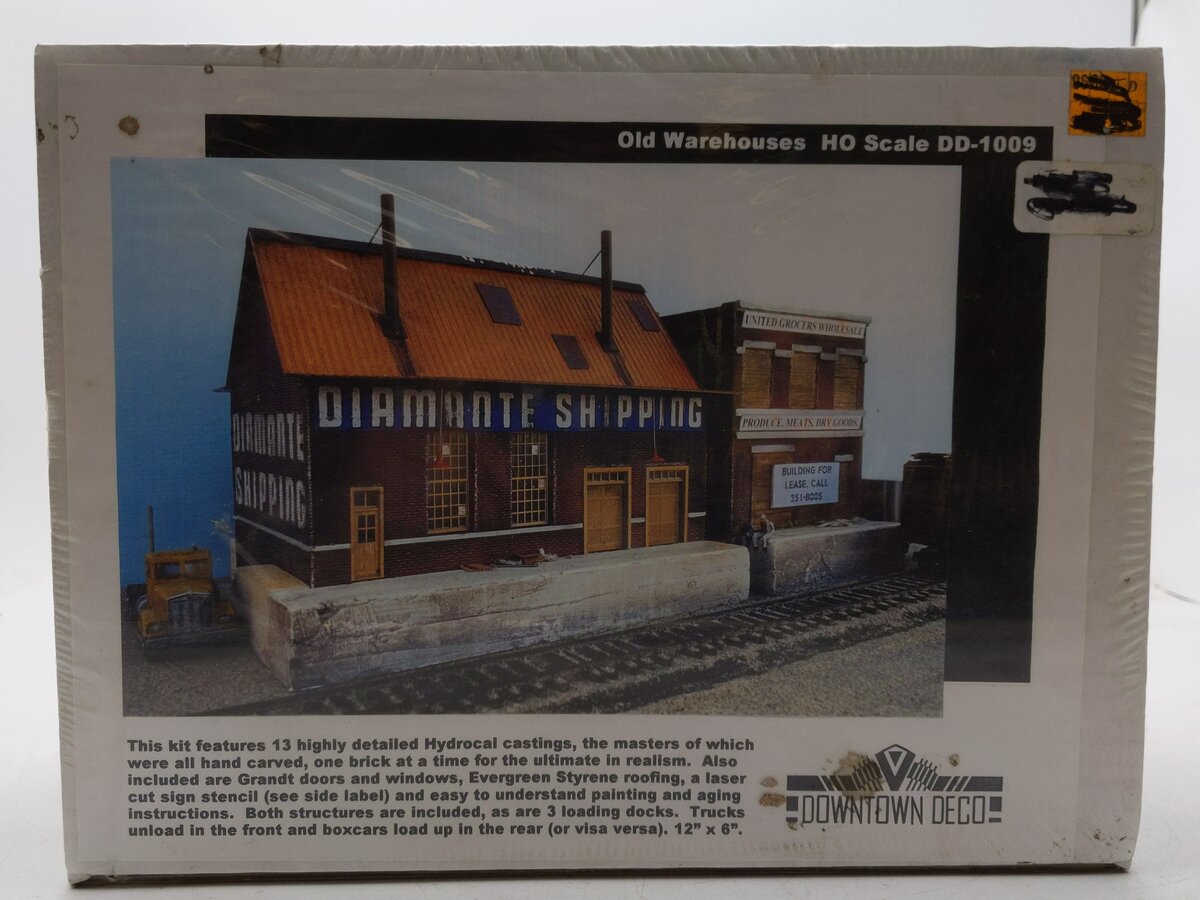 Downtown Deco DD-1009 HO Scale Old Warehouse Model Building Kit