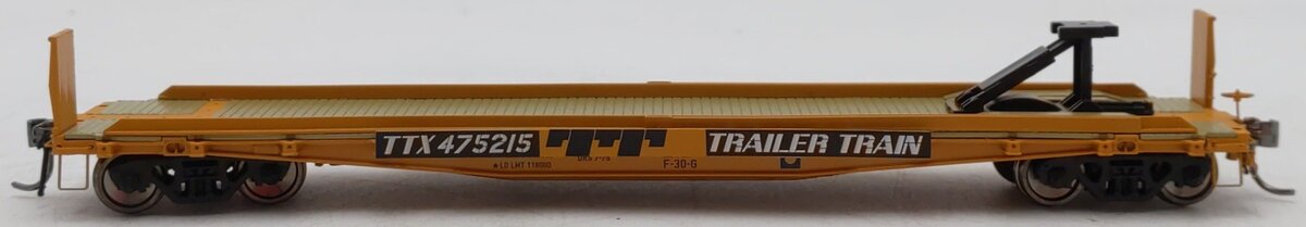 Rapido Trains 138010-6 HO TTX Yellow Scheme F30G TOFC Flatcar #475215