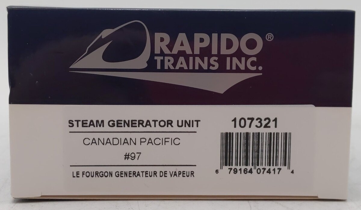 Rapido Trains 107321 HO Canadian Pacific Oh So Noisy Steam Heater Car #97