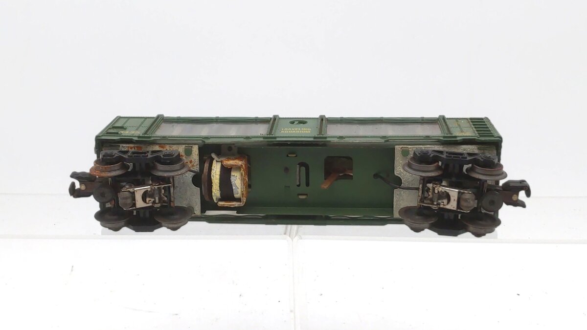 Lionel 3435 Vintage O Operating Traveling Aquarium Car VG