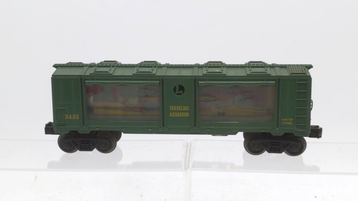 Lionel 3435 Vintage O Operating Traveling Aquarium Car VG