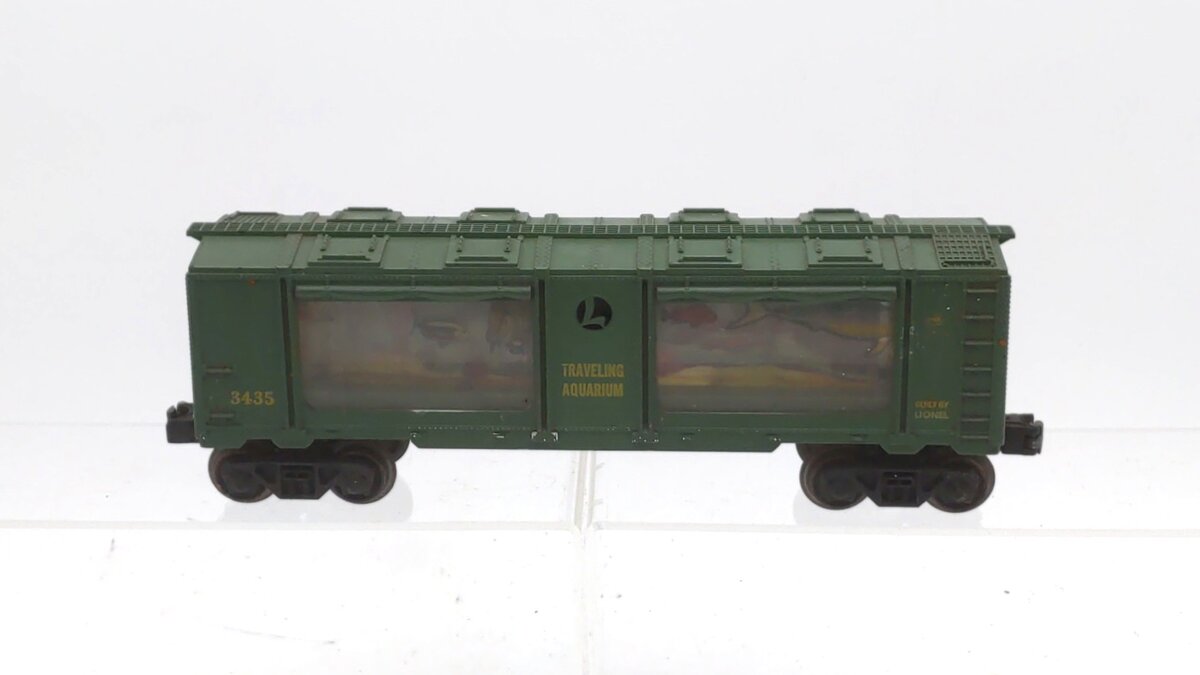 Lionel 3435 Vintage O Operating Traveling Aquarium Car VG