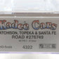 Kadee 4322 HO Scale Atchison Topeka Santa Fe PS-1 40' Box Car #276749