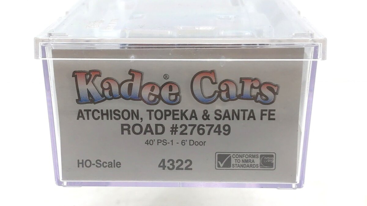 Kadee 4322 HO Scale Atchison Topeka Santa Fe PS-1 40' Box Car #276749