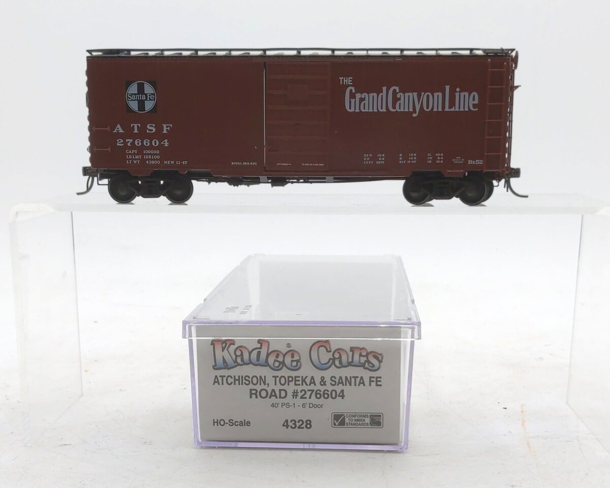 Kadee 4328 HO Scale Atchison Topeka Santa Fe 40' PS-1 Box Car #276604