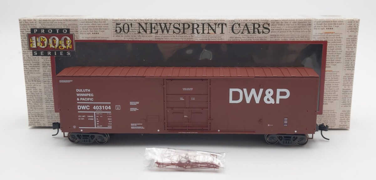 Proto 1000 300523 HO Scale Duluth, Winnipeg & Pacific 50' Boxcar #403104 LN/Box