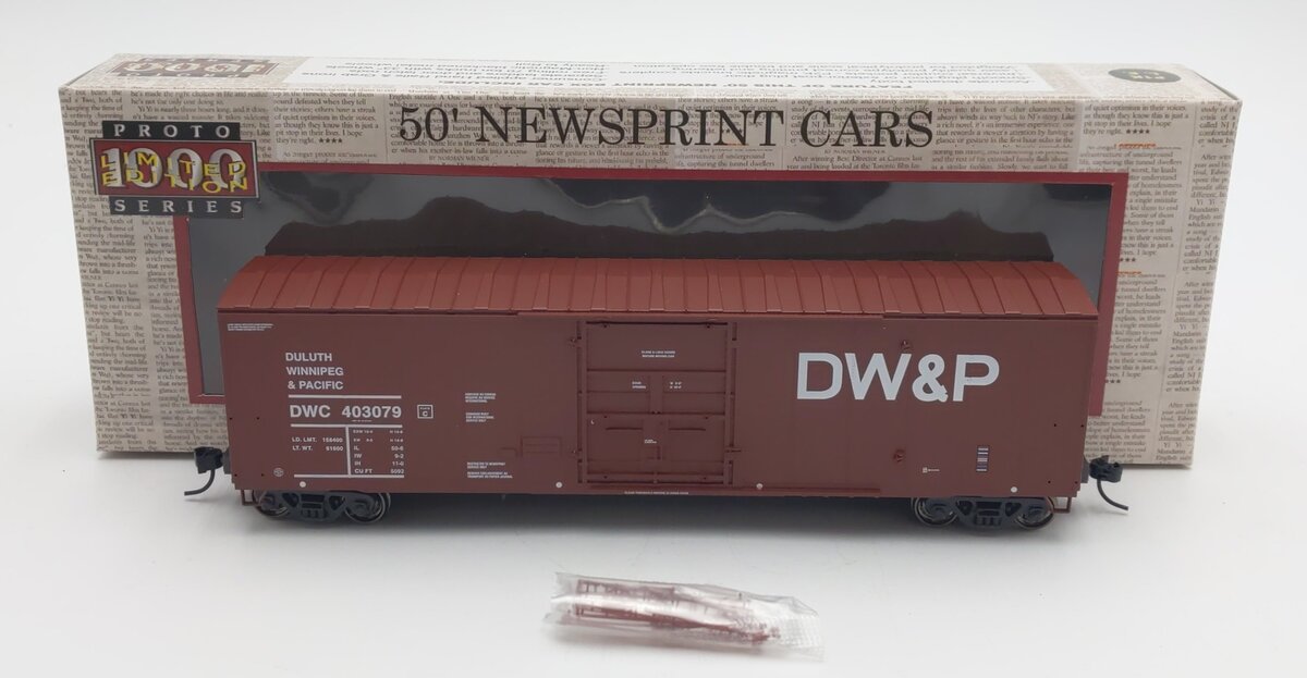 Proto 1000 300521 HO Scale Duluth, Winnipeg & Pacific 50' Boxcar #403079 LN/Box