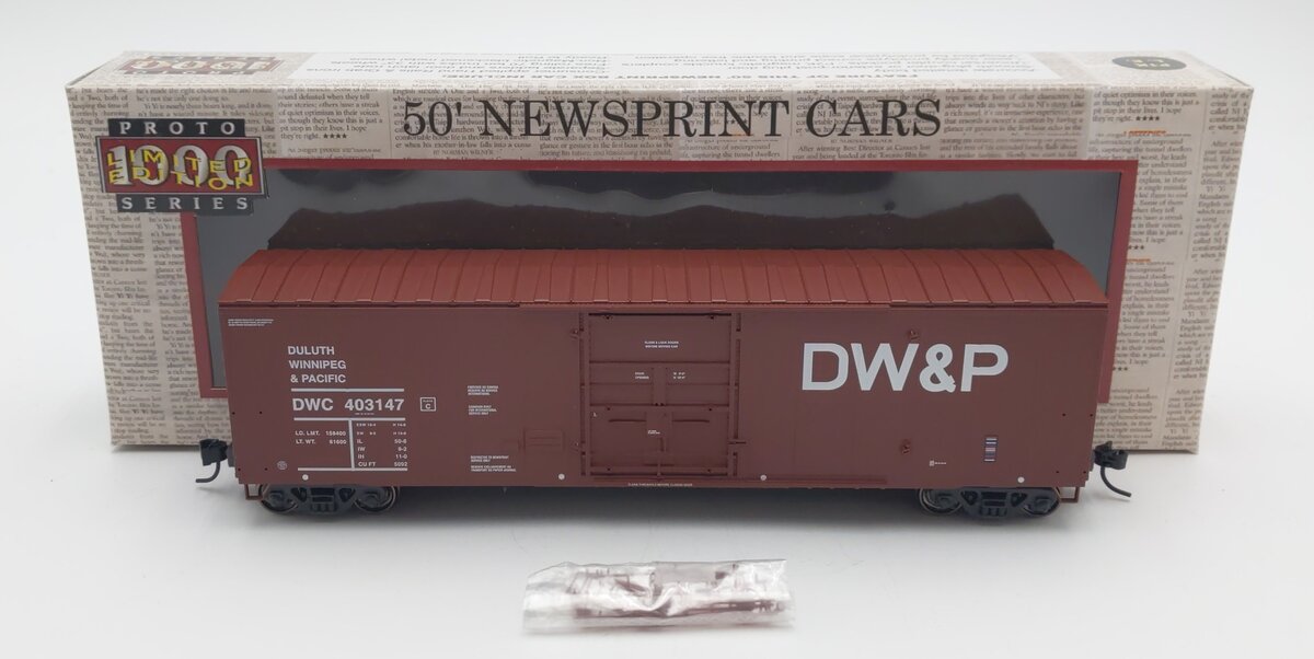 Proto 1000 300525 HO Scale Duluth, Winnipeg & Pacific 50' Boxcar #403147 LN/Box