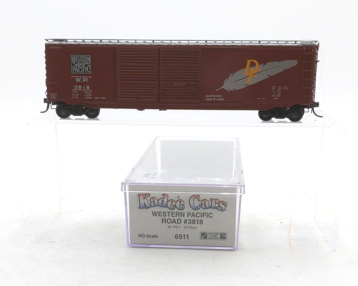 Kadee 6511 HO Scale Western Pacific 50' PS-1 Boxcar #3818