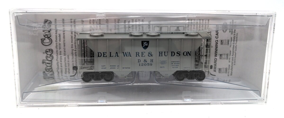 Kadee 8651 HO Delaware & Hudson PS-2 2-Bay Covered Hopper #12059