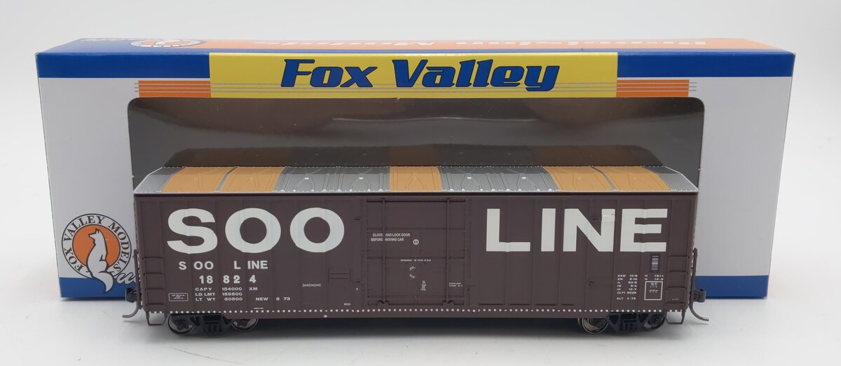 Fox Valley Models 30049 HO SOO 7 Post Boxcar #18824