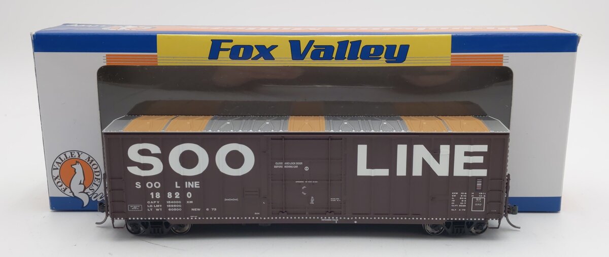 Fox Valley Models 30048 HO Scale SOO 7 Post Boxcar #18820