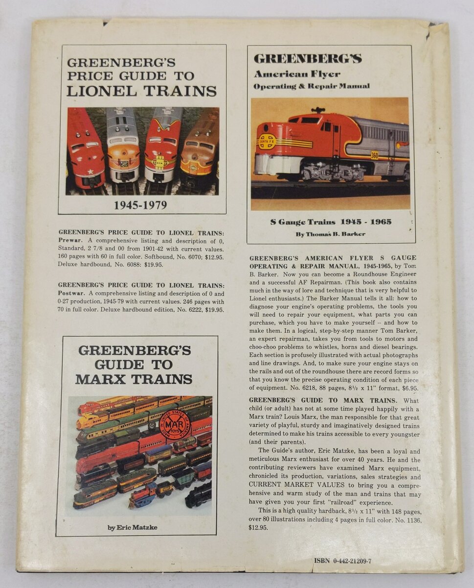 Greenberg's price guide, American Flyer S Gauge Hardcover Book By Paul G. Yorkis