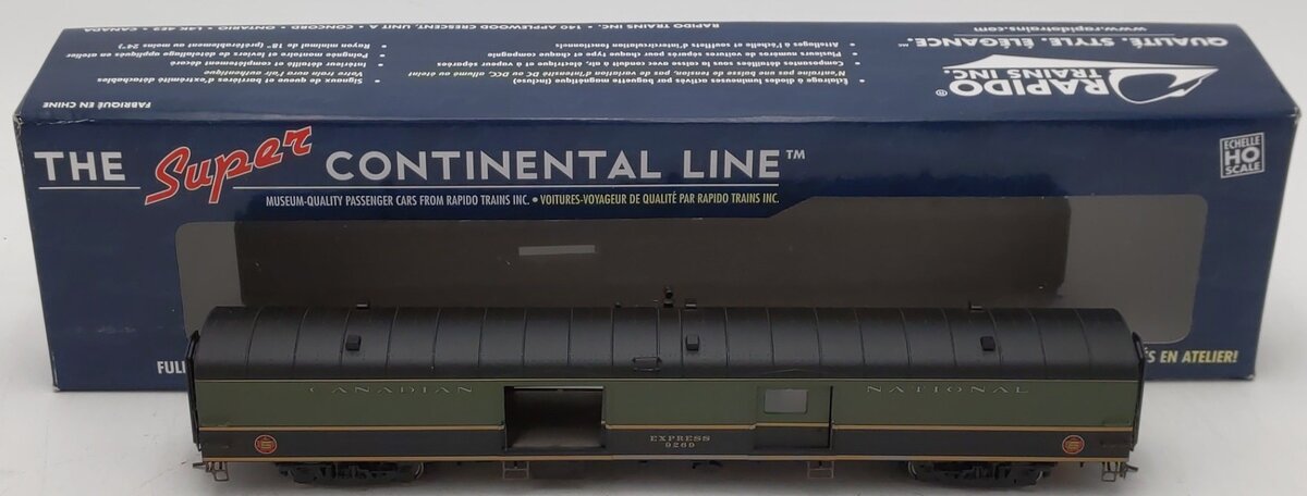 Rapido Trains 106021 HO Canadian National 73' 6" Smooth Side Baggage #9269