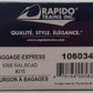 Rapido Trains 106034 HO Erie 73' 6" Smooth Side Baggage-Express Car #215