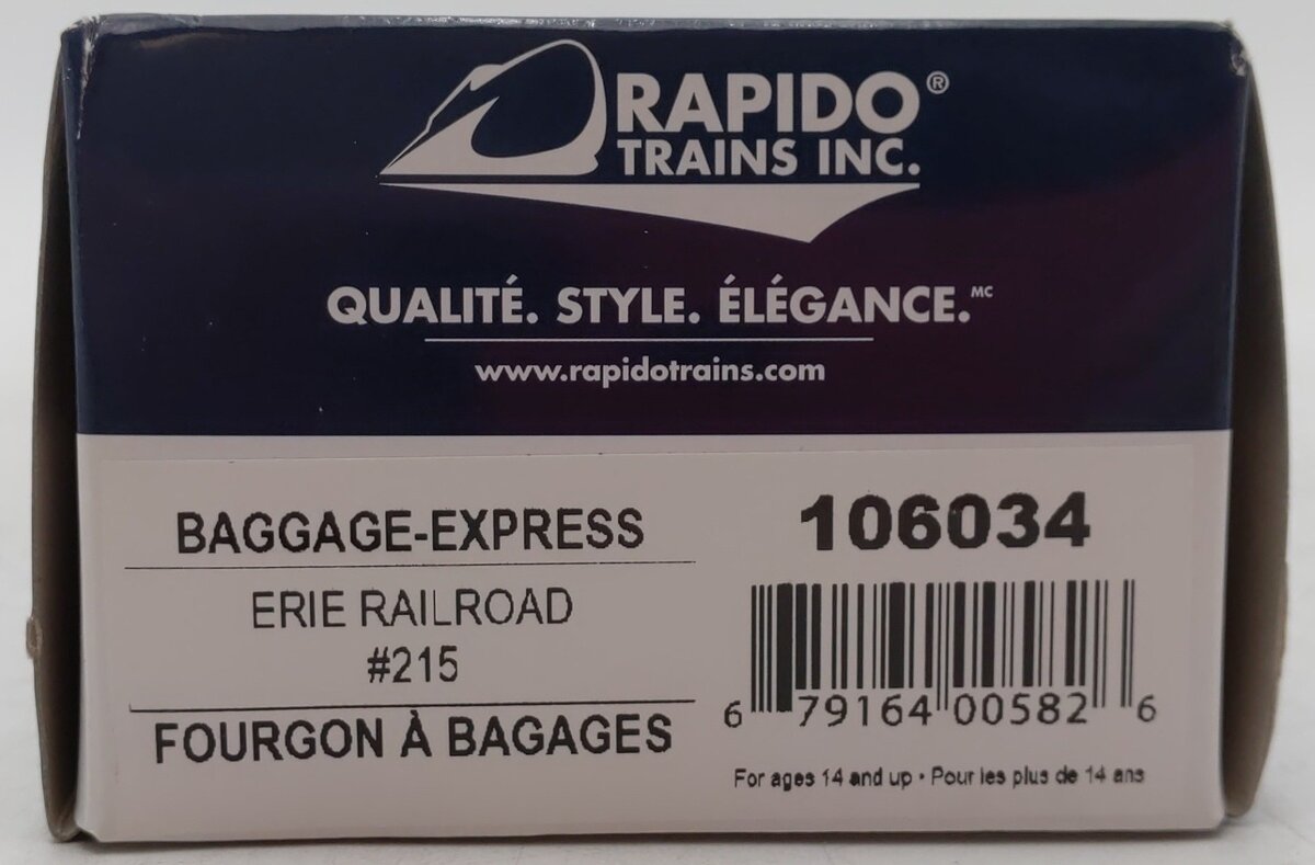 Rapido Trains 106034 HO Erie 73' 6
