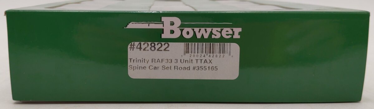 Bowser 42822 HO TTAX 3-Unit Trinity 53' RAF 33C Spine Car #355165