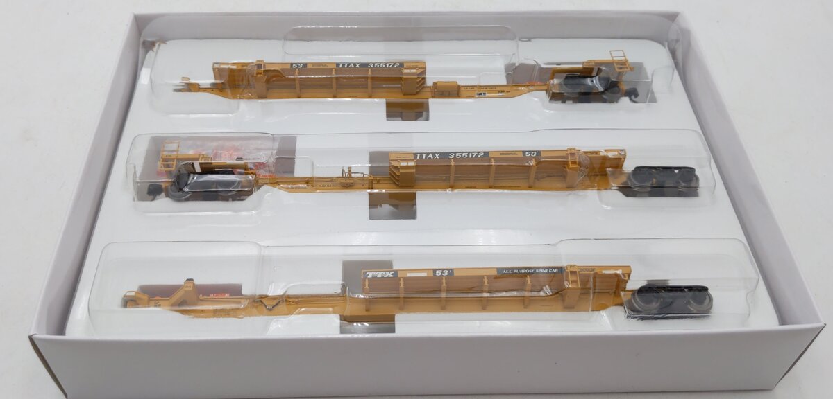 Bowser 42823 HO TTAX 3-Unit Trinity 53' RAF 33C Spine Car #355172