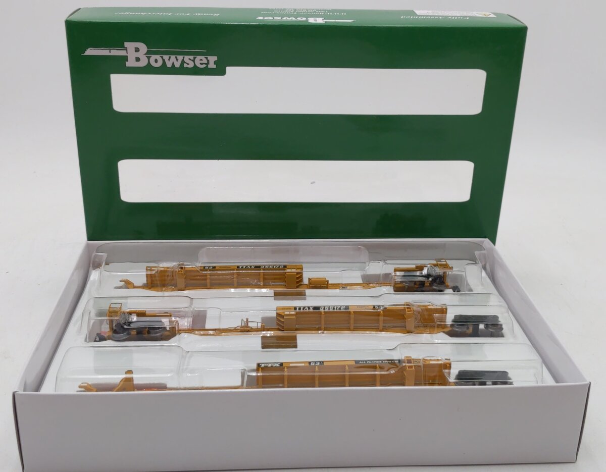 Bowser 42823 HO TTAX 3-Unit Trinity 53' RAF 33C Spine Car #355172