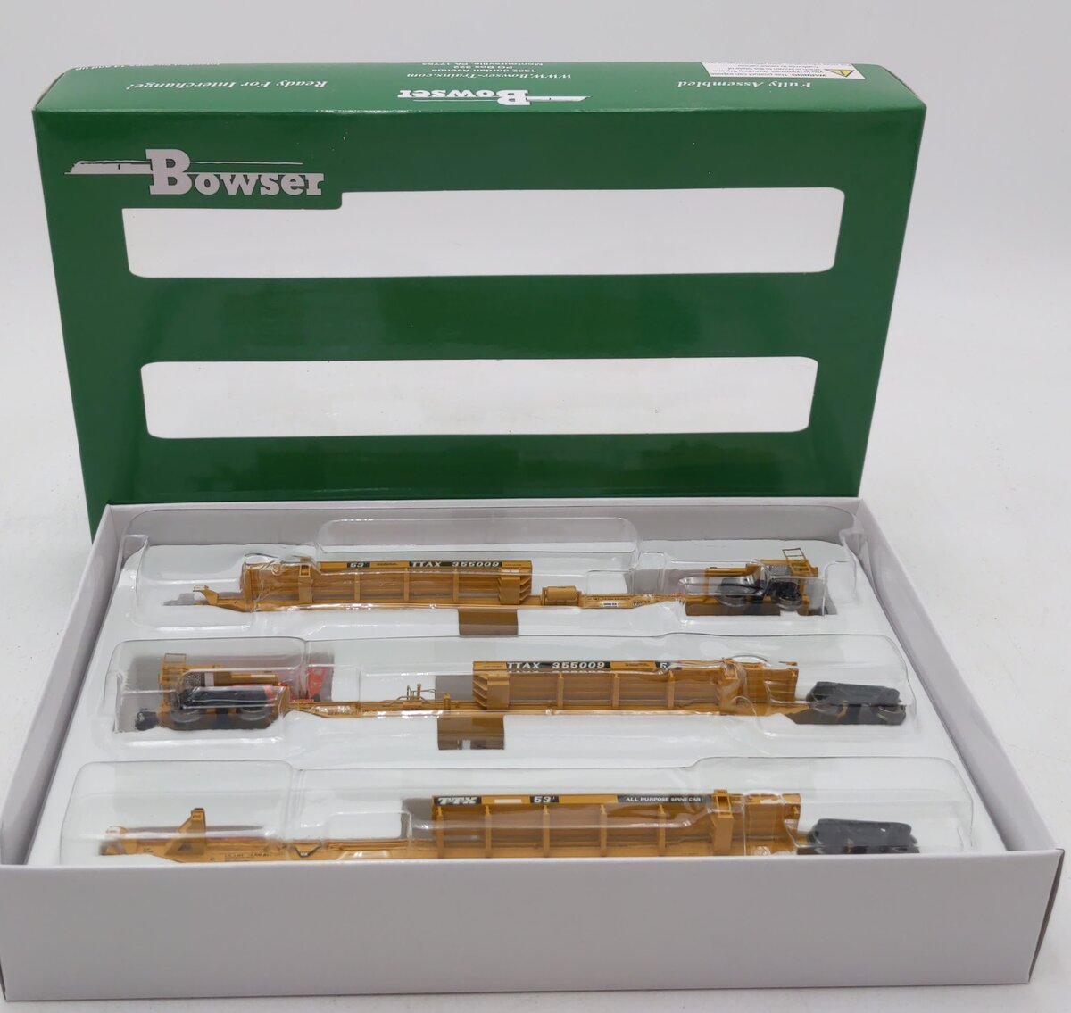 Bowser 42819 HO TTAX 3-Unit 53' Trinity Spine Car #355009