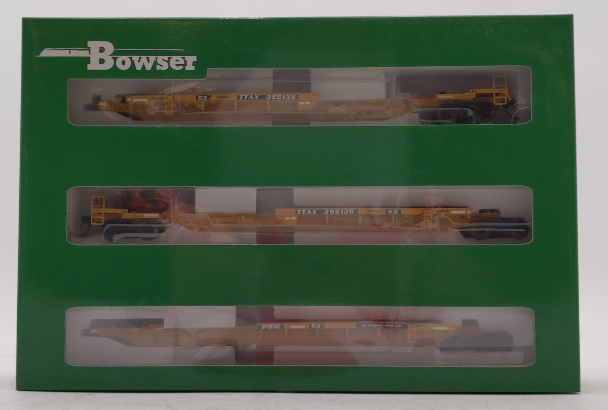 Bowser 42821 HO TTAX 3-Unit Trinity 53' RAF 33C Spine Car #355135
