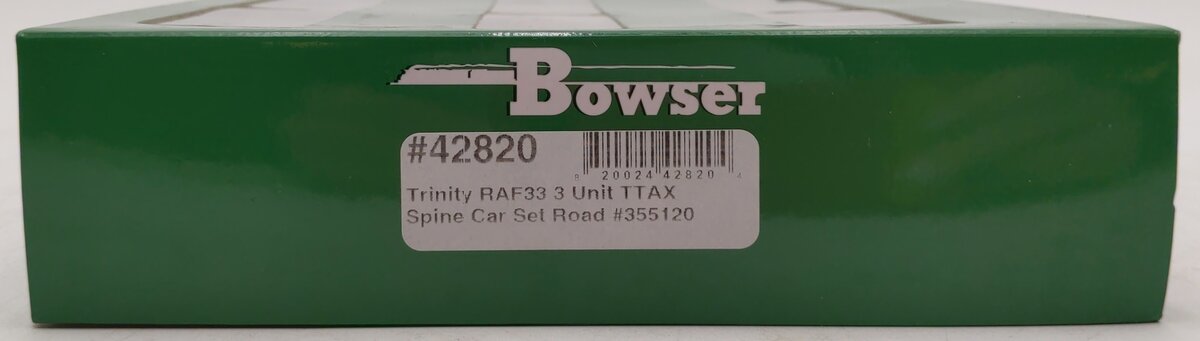 Bowser 42820 HO TTAX 3-Unit Trinity 53' RAF 33C Spine Car #355120