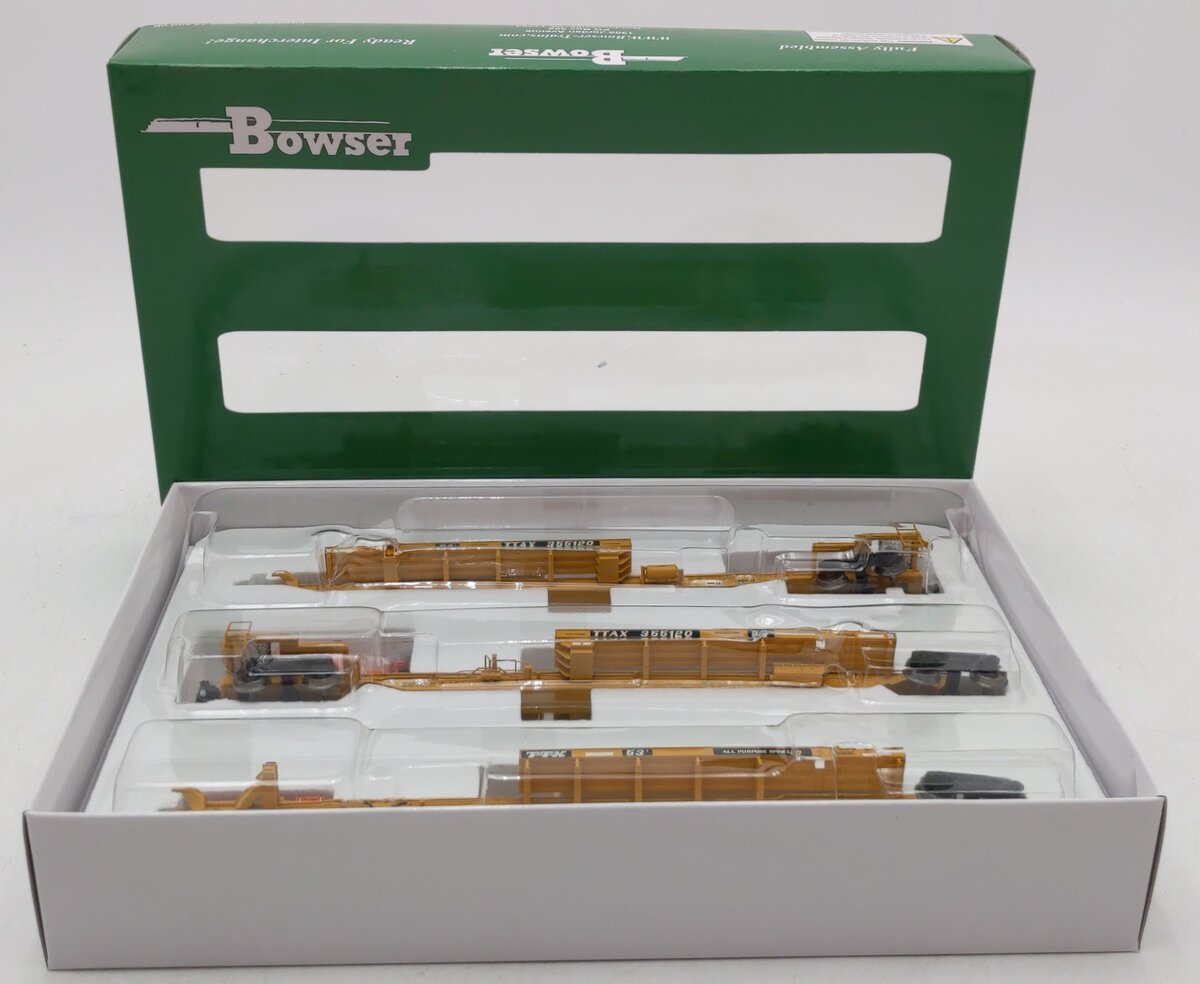 Bowser 42820 HO TTAX 3-Unit Trinity 53' RAF 33C Spine Car #355120