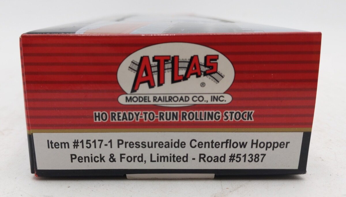 Atlas 1517-1 HO Scale ACFX Penick & Ford Limited Centerflow Hopper Car #51387 NIB