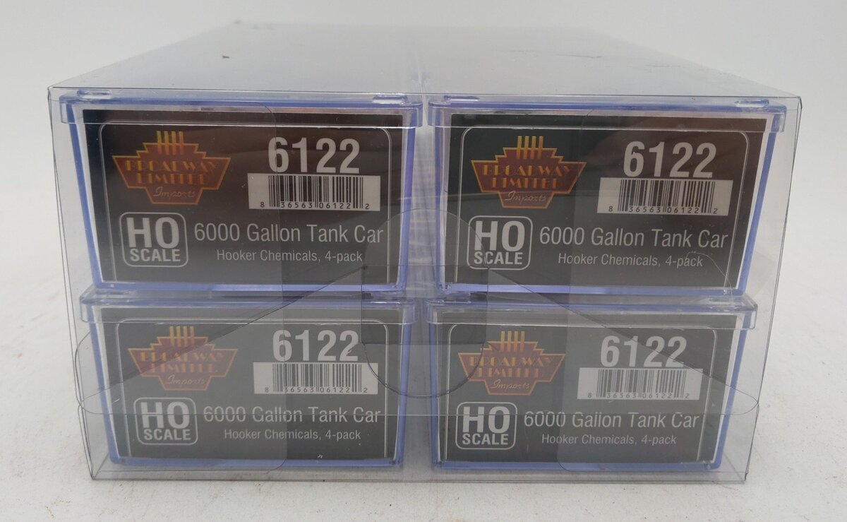Broadway Limited 6122 HO Hooker Chemicals ACF Type Tank Car (Pack of 4)
