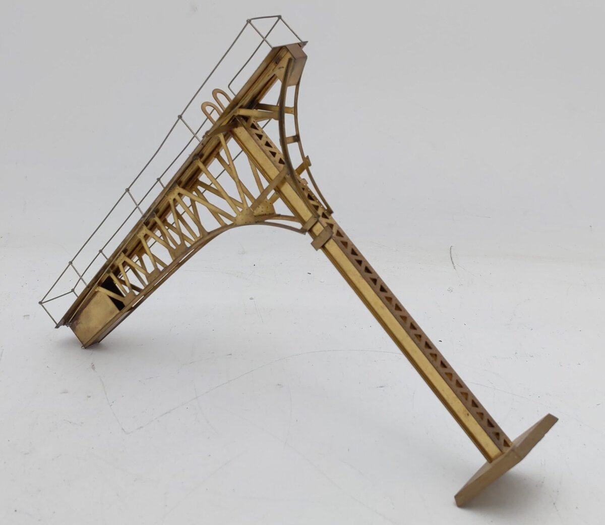 NJ International 4342 O Scale Brass Double Track Cantelever Signal Bridge VG/Box